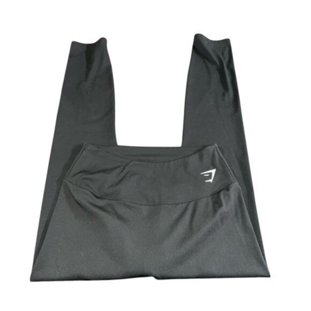 UEC GYMSHARK JET BLACK VENEE VELVETY SOFT LEGGINGS SZ S
